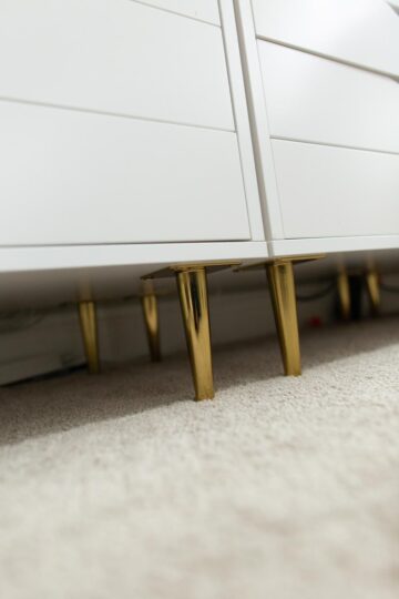 How to Add Legs to IKEA Alex or Kallax Units (Super Simple and Easy)