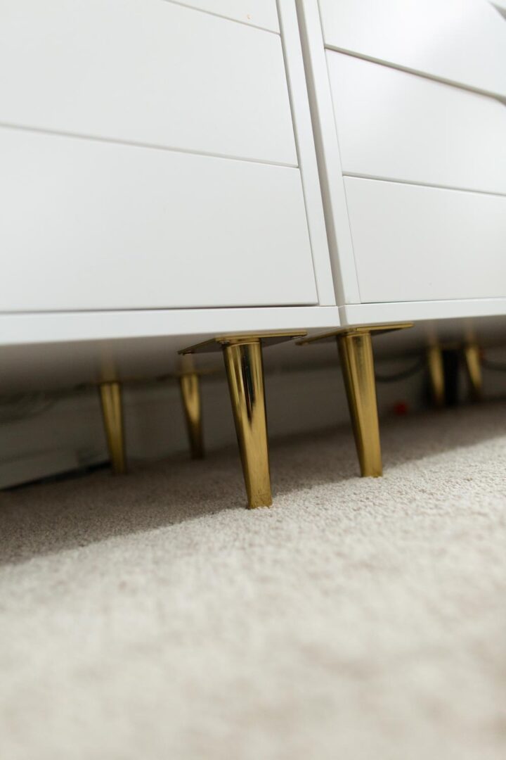 How to Add Legs to IKEA Alex or Kallax Units (Super Simple and Easy)
