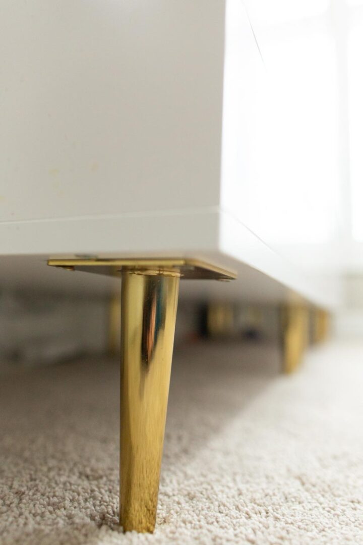 How to Add Legs to IKEA Alex or Kallax Units (Super Simple and Easy)