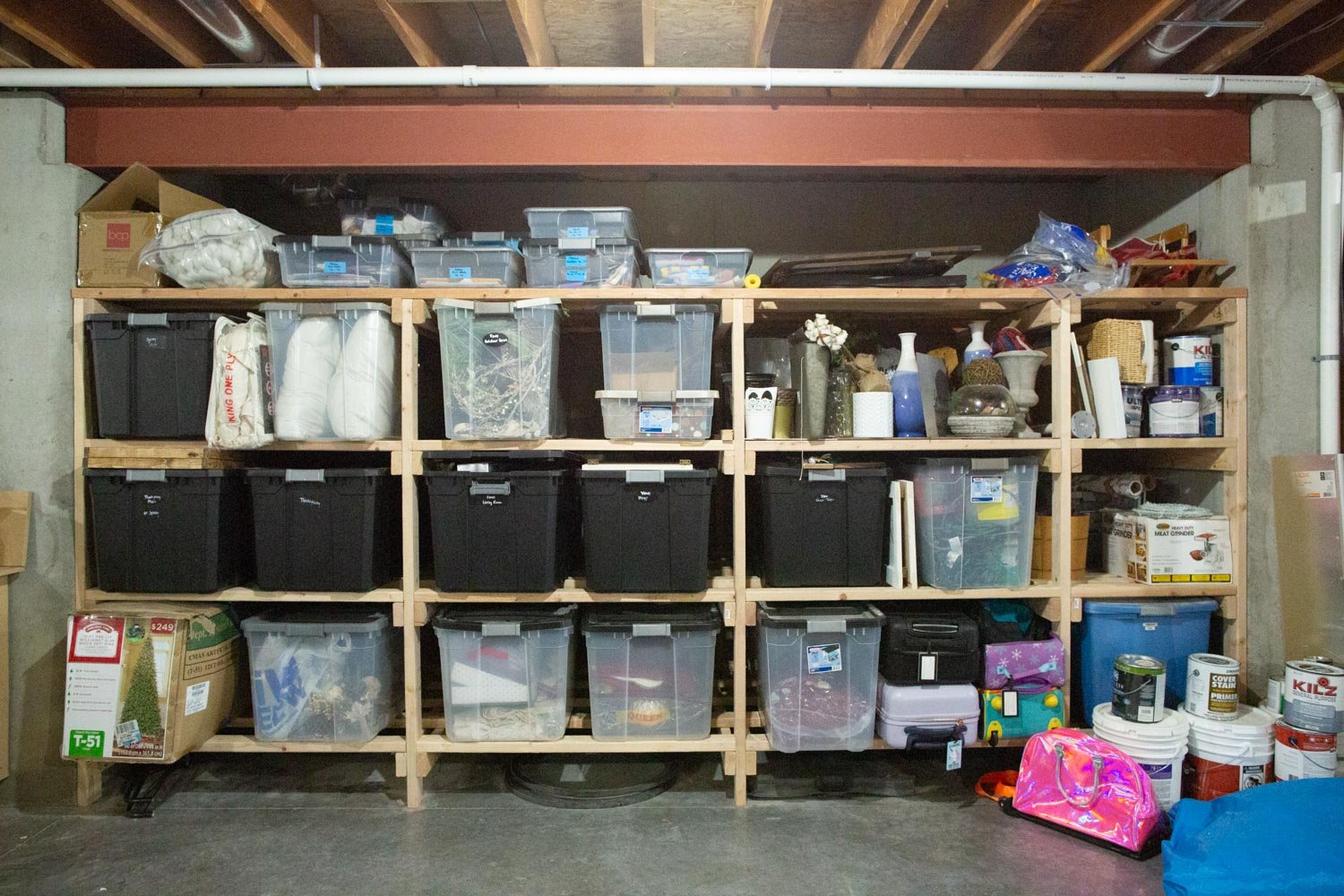 DIY Basement Tote Labeling with Printable (FREE Template)