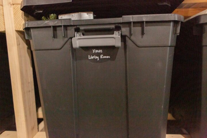 DIY Basement Tote Labeling with Printable (FREE Template)