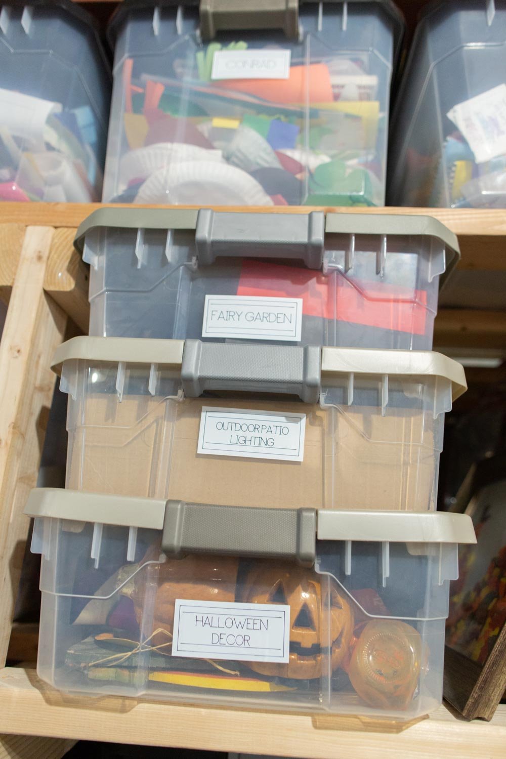 DIY Basement Tote Labeling with Printable (FREE Template)