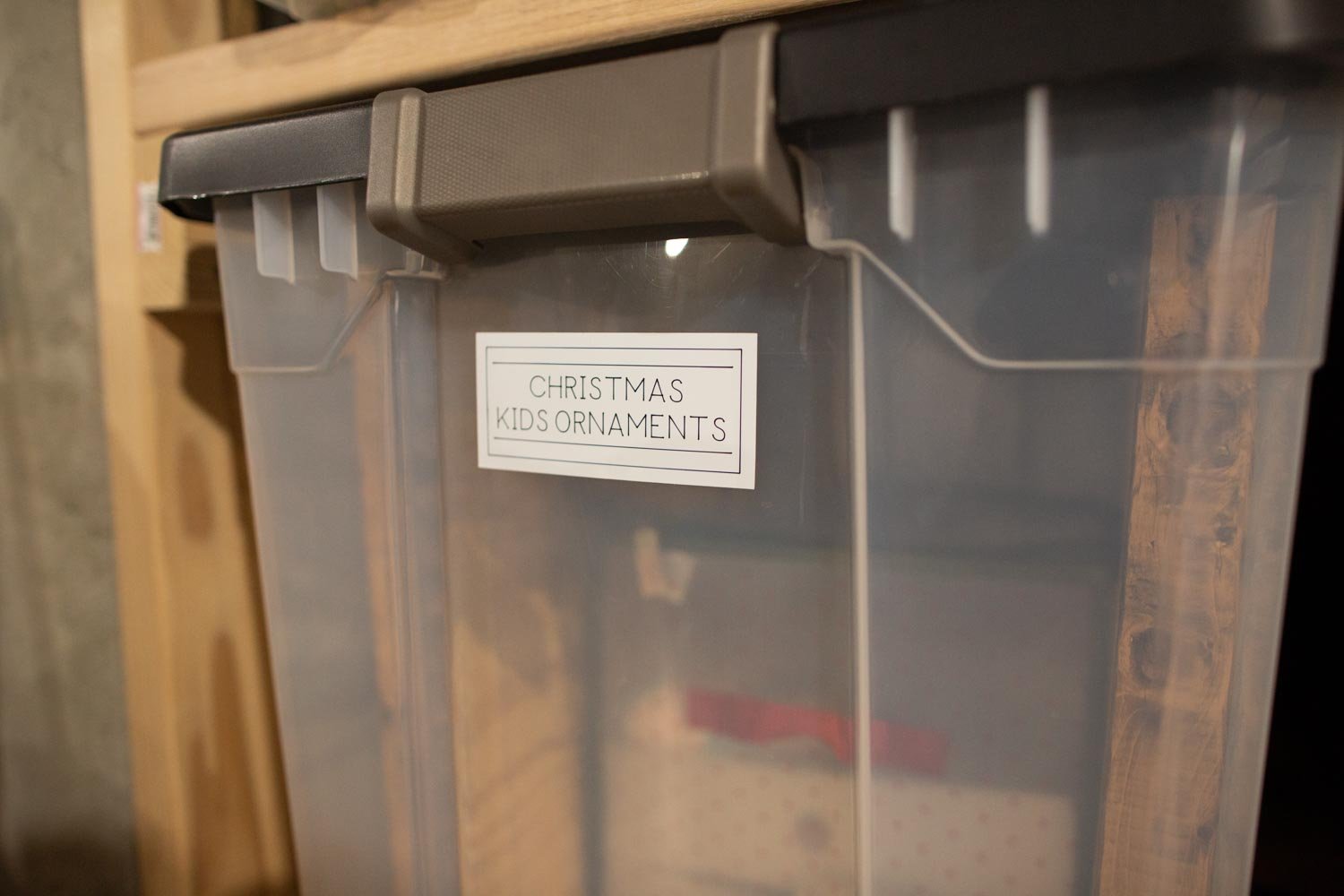 Basement Tote Labels (Using Cricut)