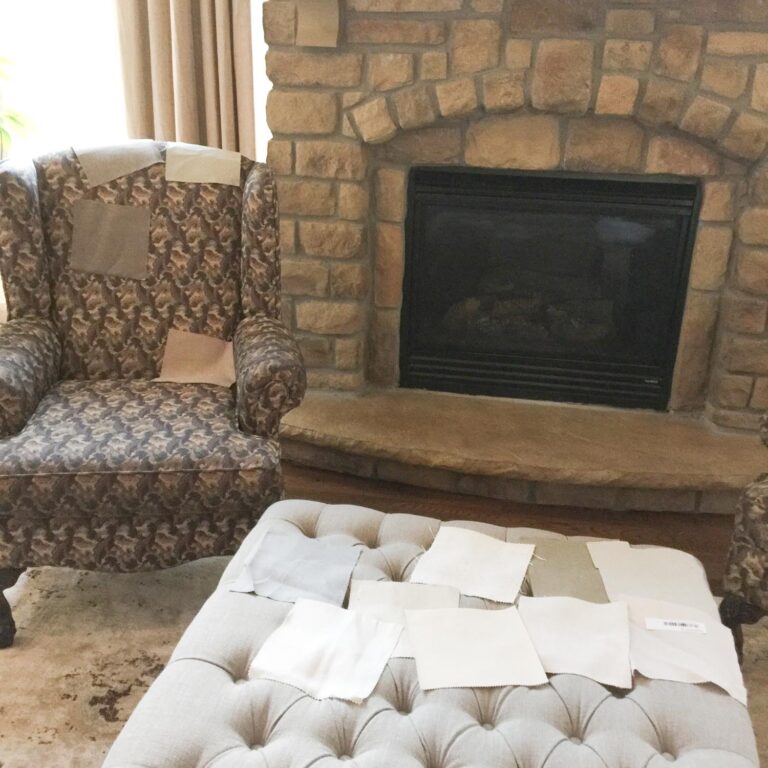 Wingback Chair Makeover Reupholstery Cost and Tutorial (Best Tips)