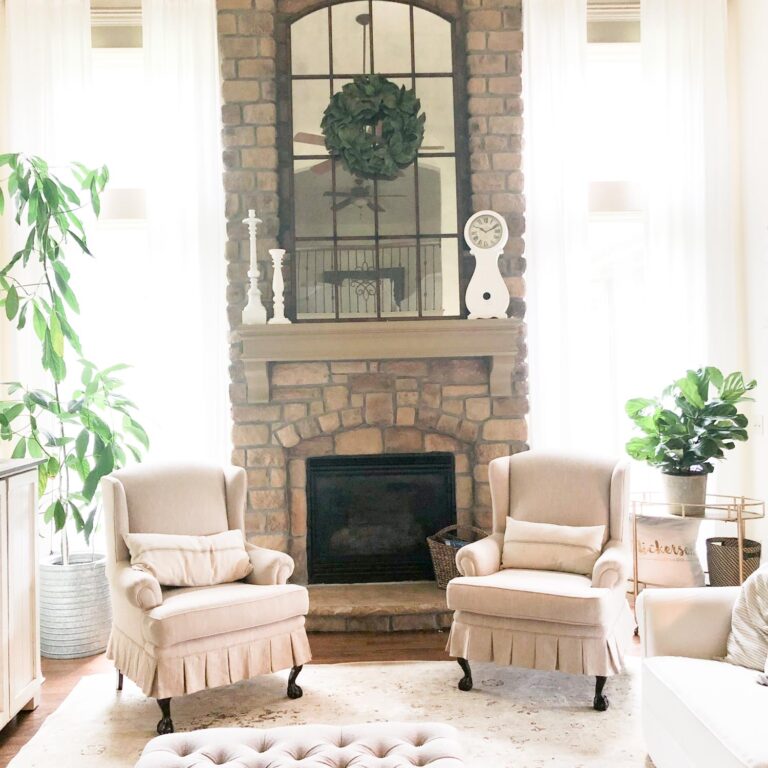 Wingback Chair Makeover Reupholstery Cost and Tutorial (Best Tips)