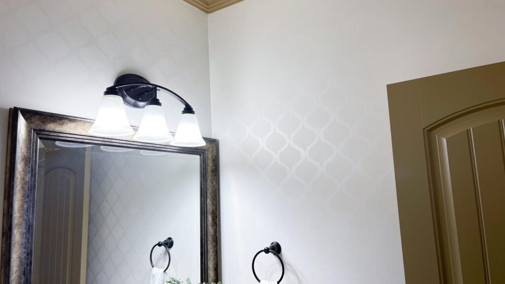 diy wall pattern paint with same color different sheen wall colors
