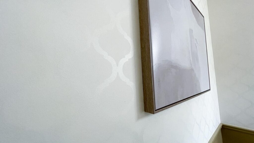 diy wall pattern paint with same color different sheen wall pattern with photos