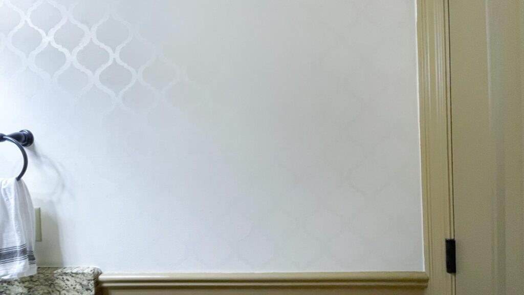 diy wall pattern paint with same color different sheen by wall wainscoting