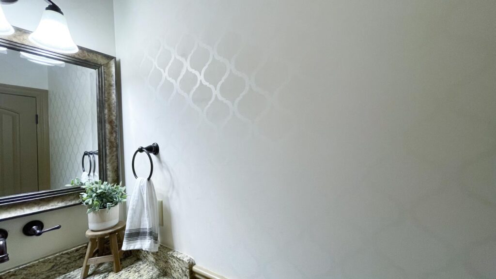 diy wall pattern paint with same color different sheen wall colors