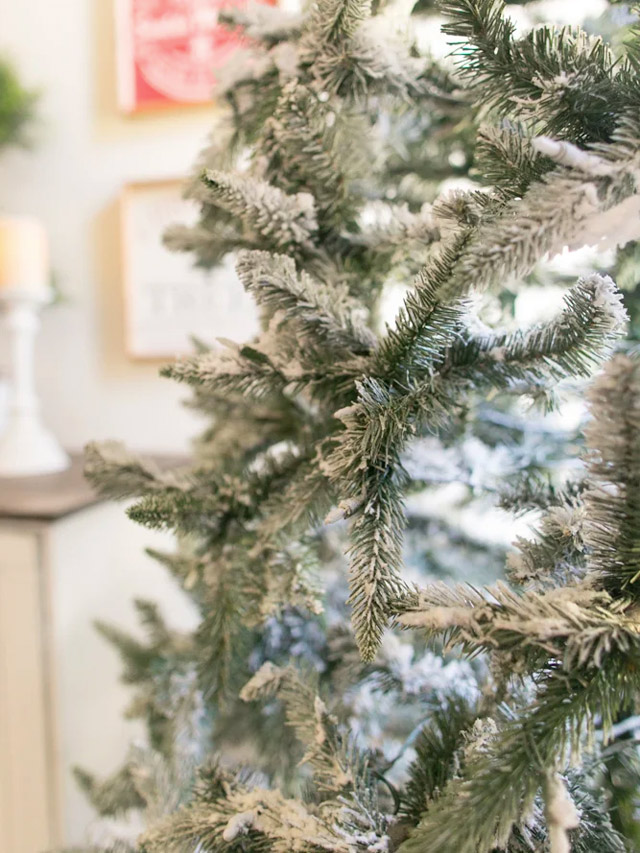 How to Flock a Christmas Tree Home DIY, Design, and Organization for