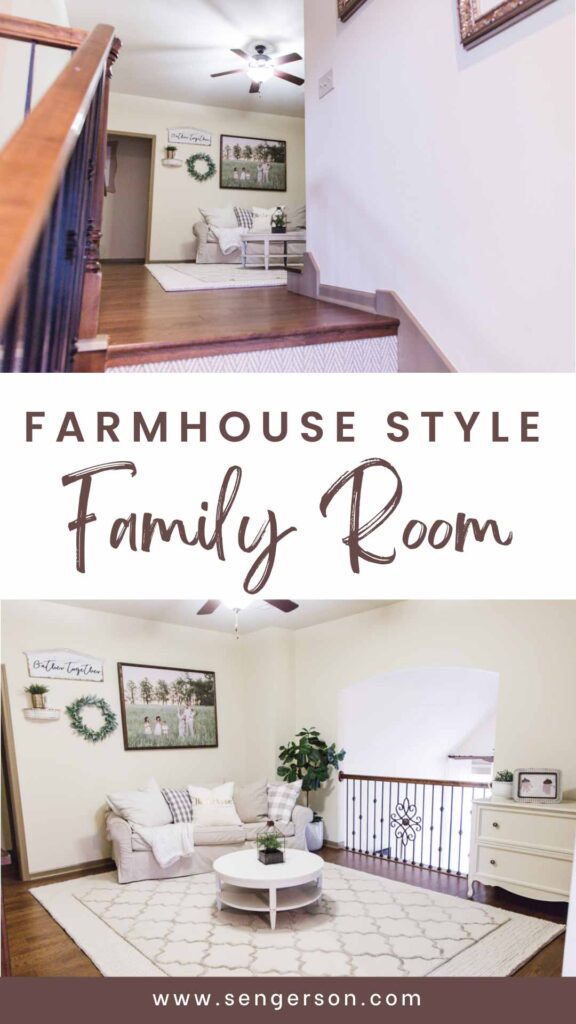 Second Floor Upstairs Loft Decor: Family Room Reveal