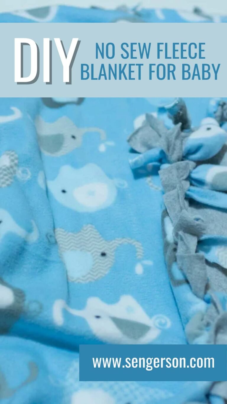 No Sew Fleece Baby Blanket Tutorial 6 Easy Steps (with Photos)