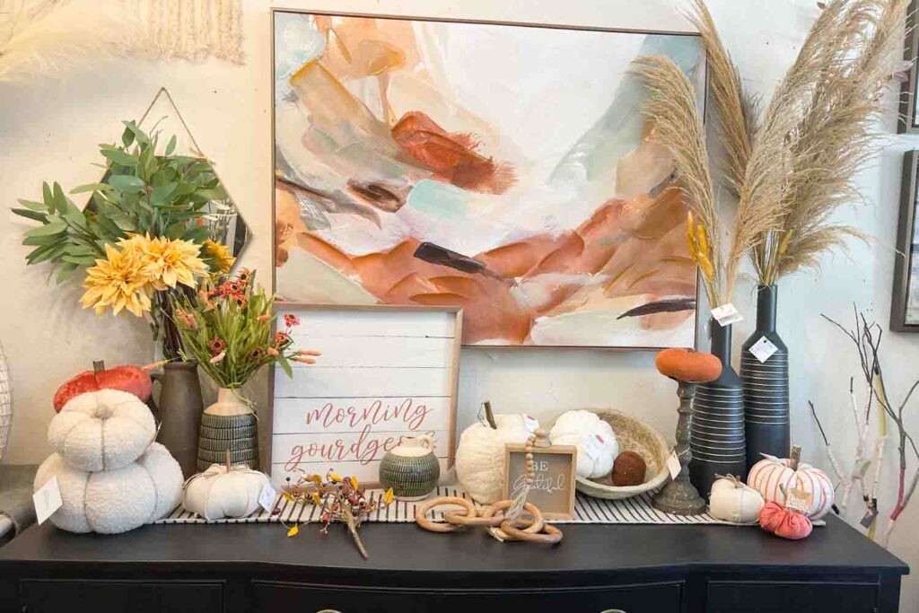 9 Easy Steps to Decorating a Console Table for Fall and Autumn