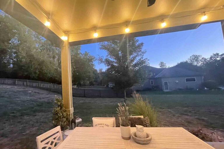 How to Hang String Lights on Covered Patio (Step by Step)