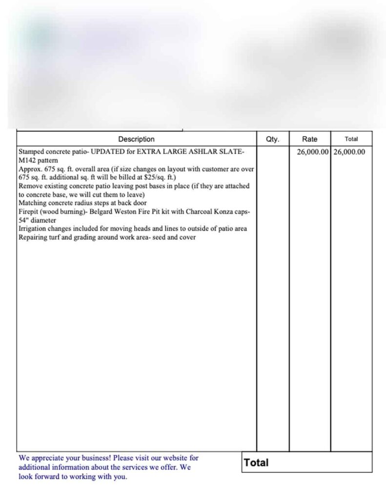 5 Real Estimates on How Much Concrete Stamped Patio Costs