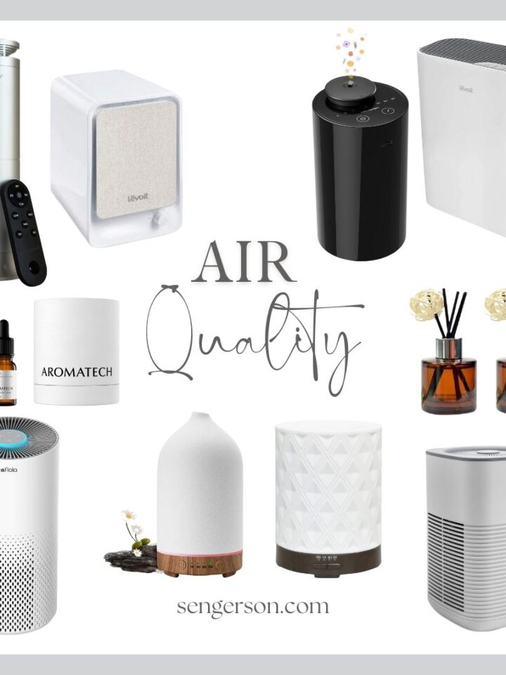 home air purifiers collage featuring compact and smart air purifier systems