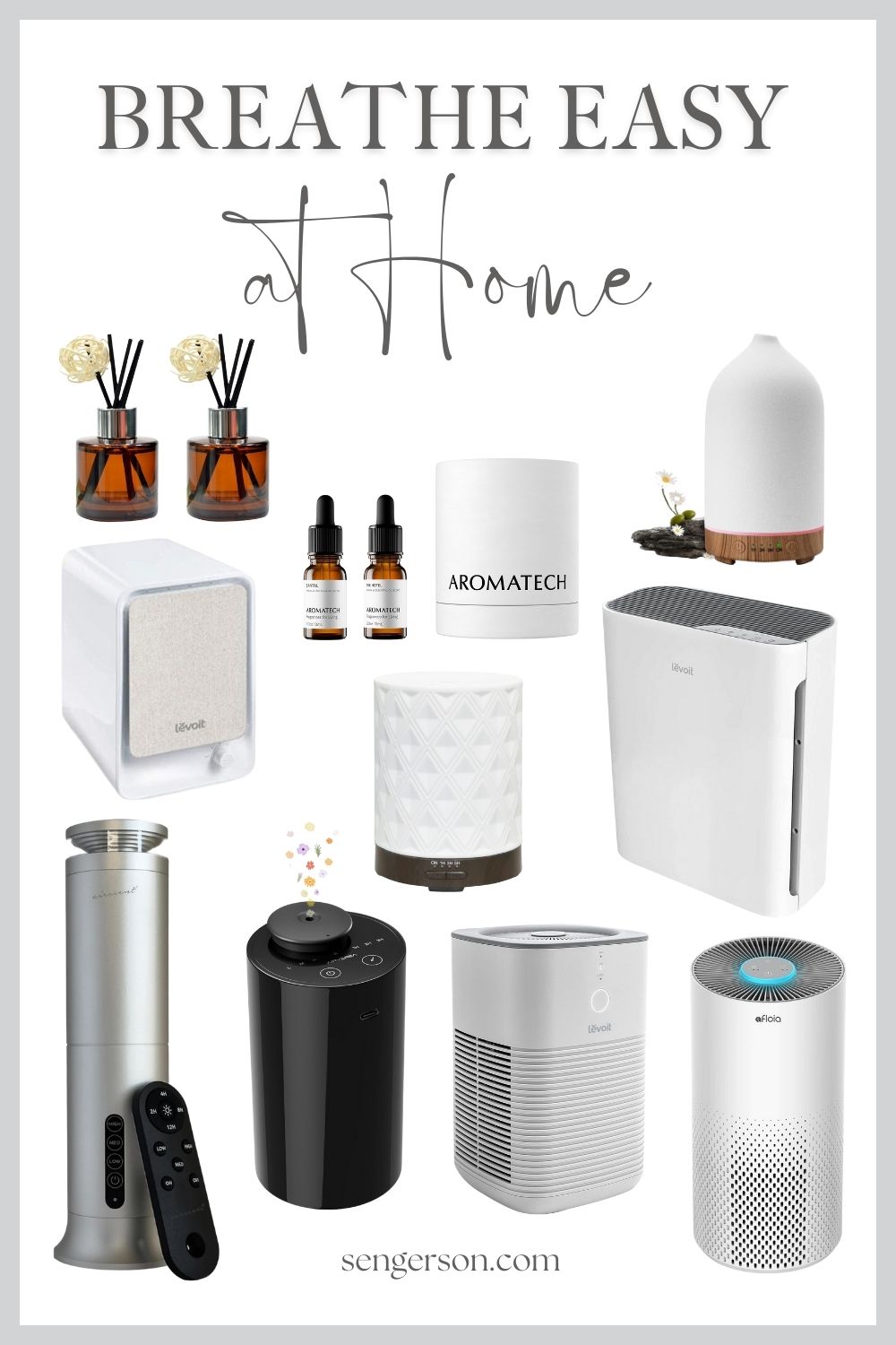 home air purifiers collage featuring compact and smart air purifier systems