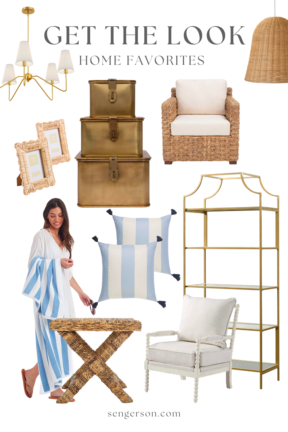 elegant home decor collage featuring timeless accents and classic textures