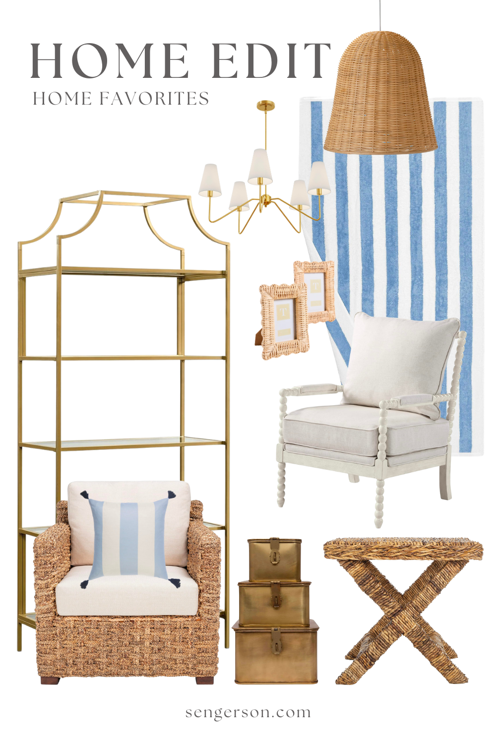 cozy home decor collage featuring neutral textures and timeless furniture